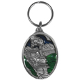 Steam Locomotive Metal Key Chain with Enameled Details